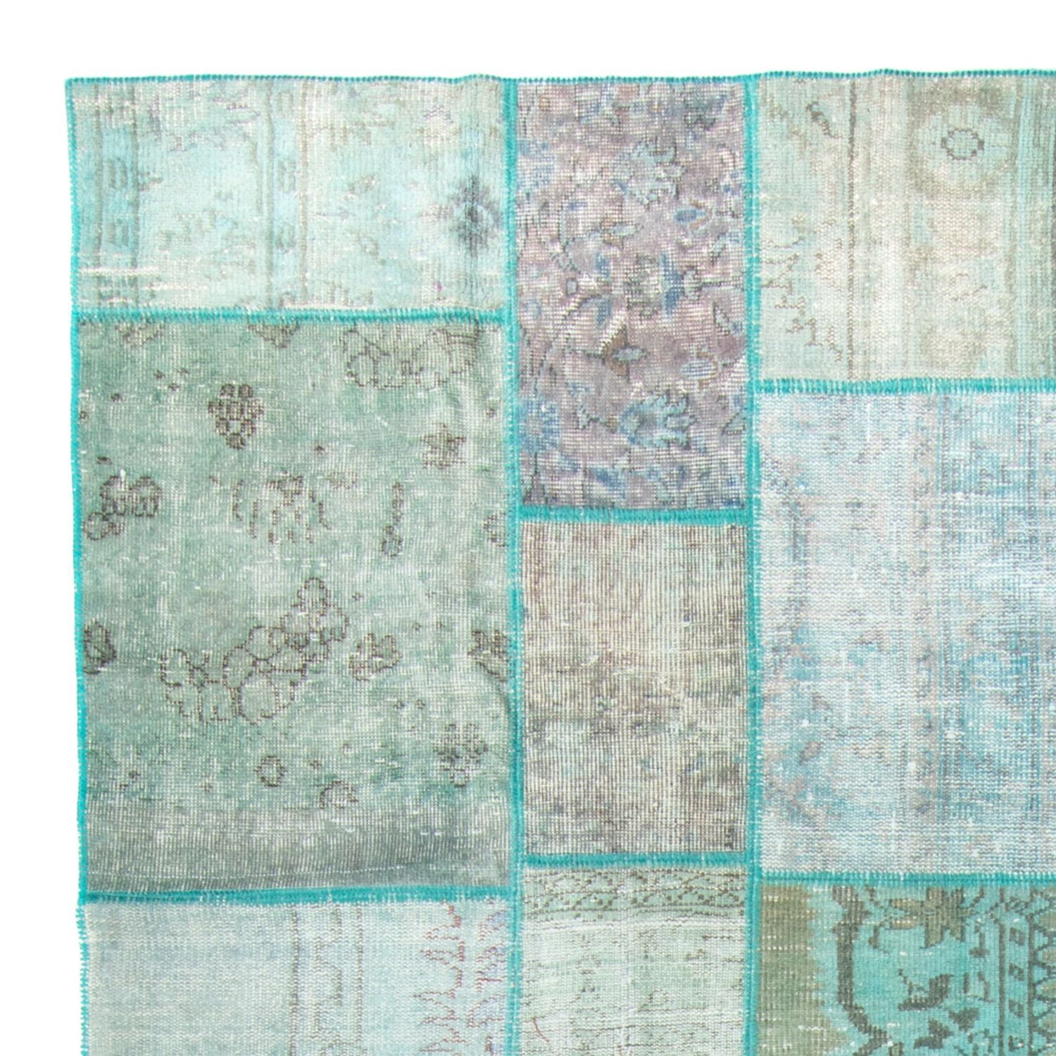 Alfombra Vintage - 303 x 203 cm - turquesa