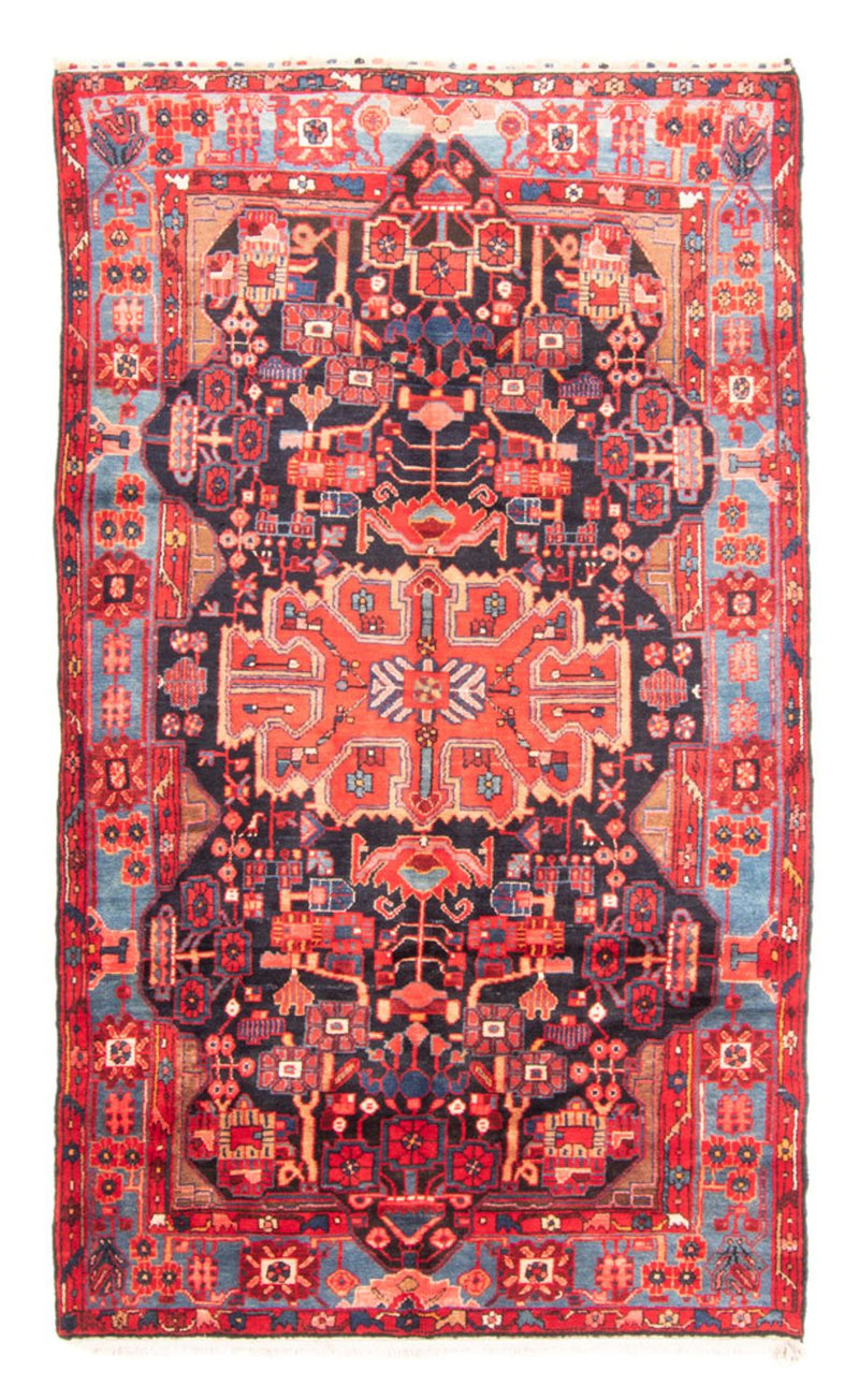 Alfombra persa - Nómada - 274 x 168 cm - azul oscuro