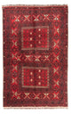 Alfombra Turkaman 158x244cm - Alfombra persa - rojo