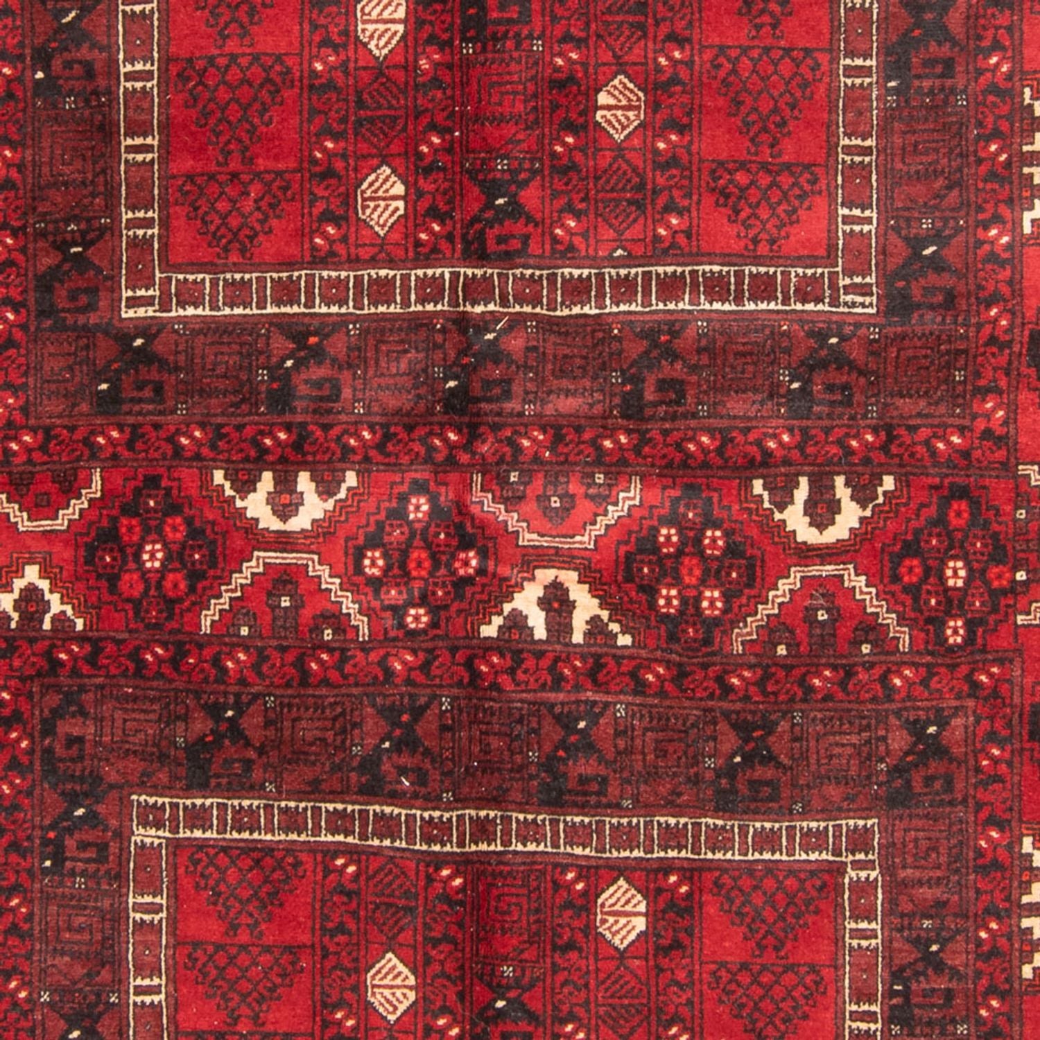 Alfombra Turkaman - 244 x 158 cm - rojo