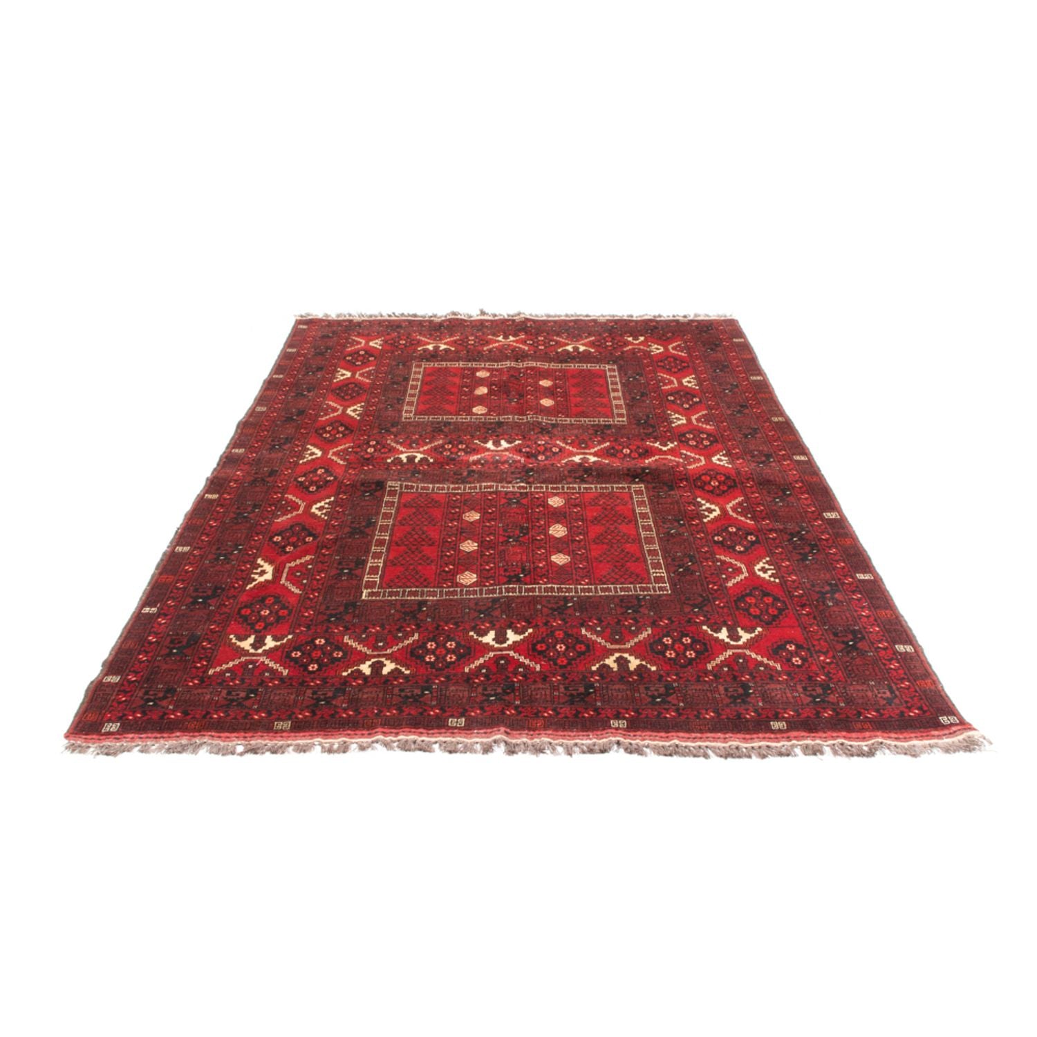 Alfombra Turkaman - 244 x 158 cm - rojo