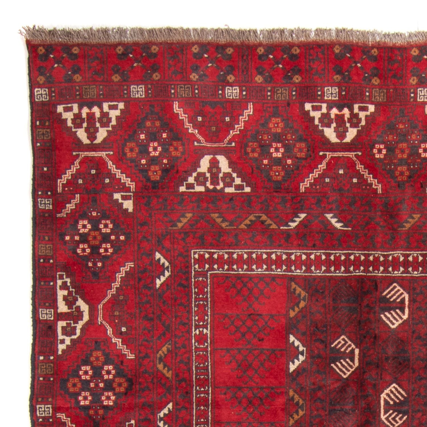 Alfombra Turkaman - 230 x 153 cm - rojo