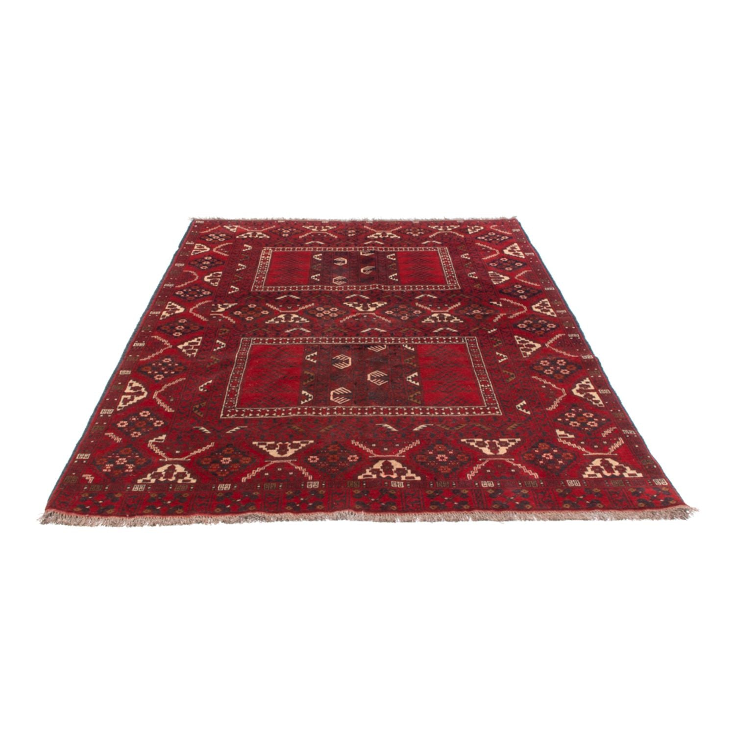 Alfombra Turkaman - 230 x 153 cm - rojo