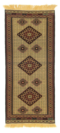 Alfombra de pasillo Alfombra Kelim - Oriental - 191 x 84 cm - azul