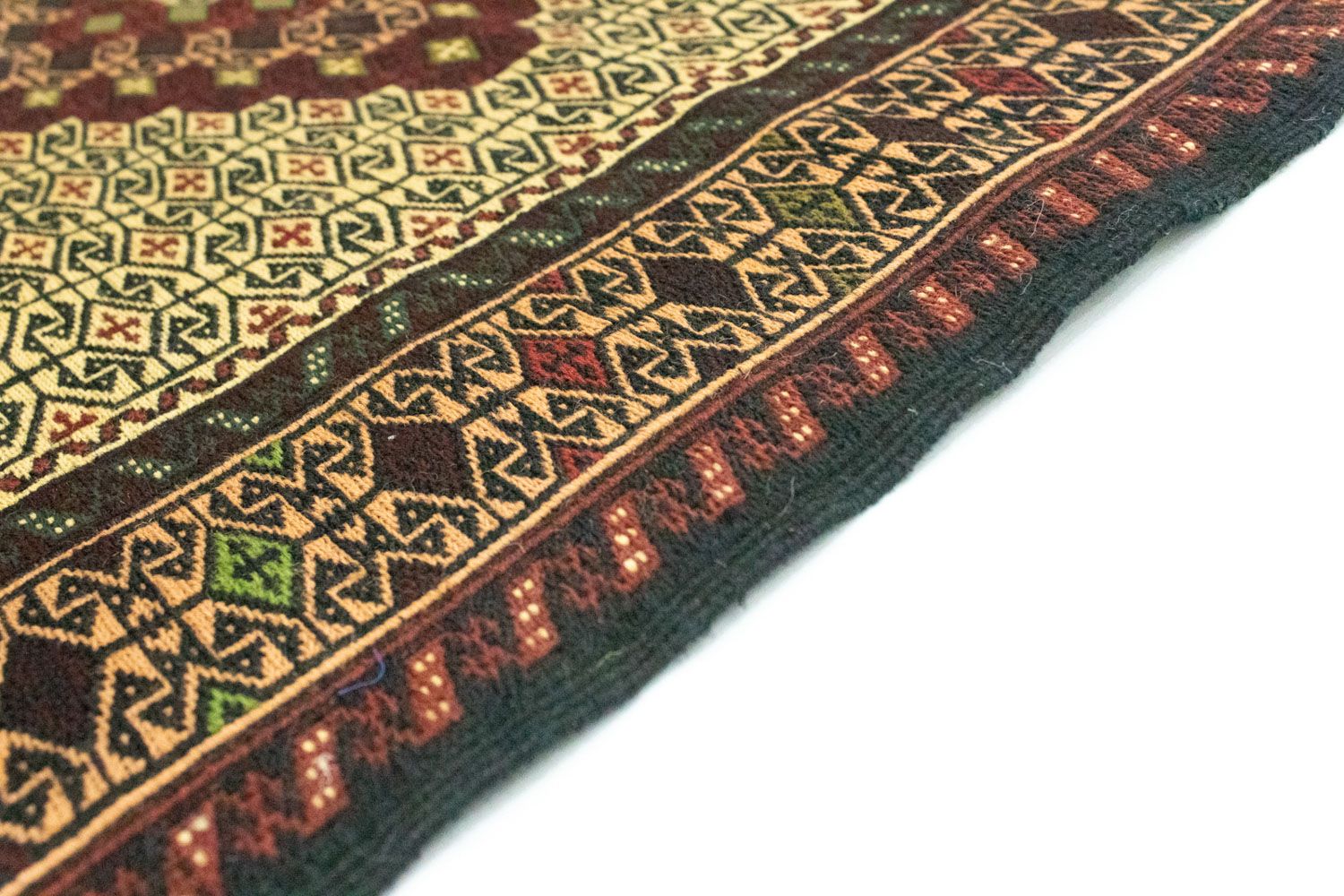 Alfombra de pasillo Alfombra Kelim - Oriental - 191 x 84 cm - azul