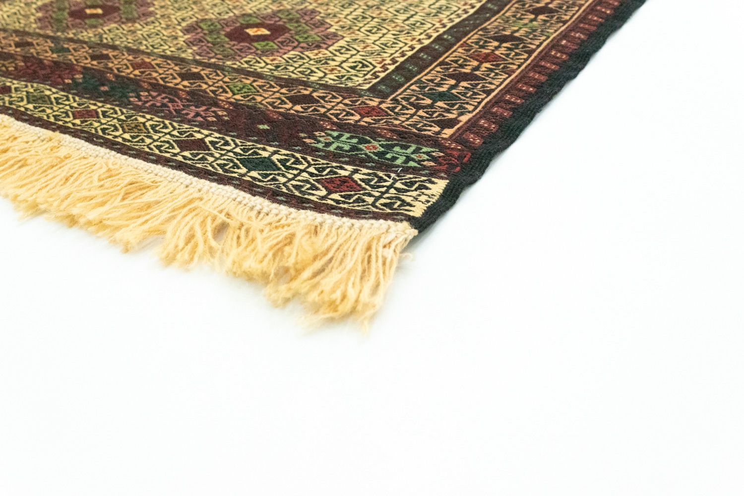Alfombra de pasillo Alfombra Kelim - Oriental - 191 x 84 cm - azul