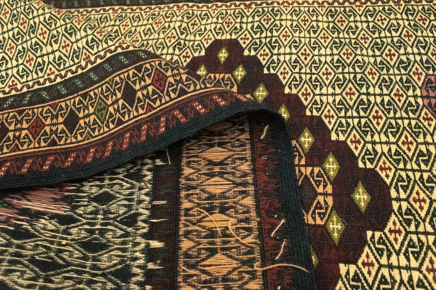 Alfombra de pasillo Alfombra Kelim - Oriental - 191 x 84 cm - azul