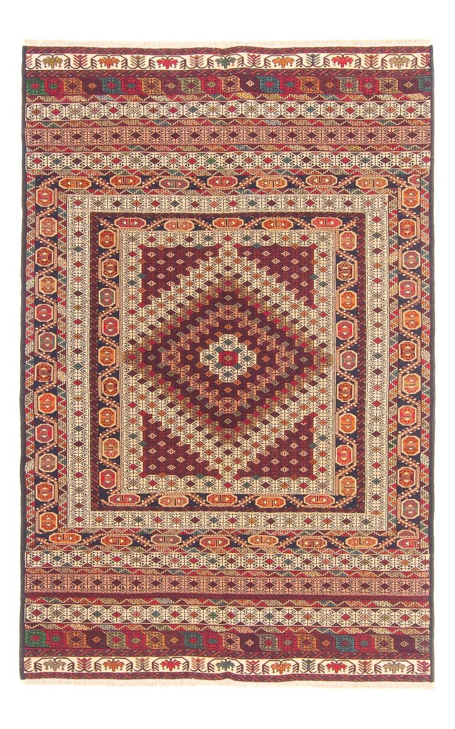 Alfombra Kelim - Oriental - 196 x 127 cm - multicolor