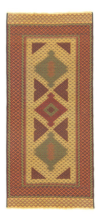 Alfombra de pasillo Alfombra Kelim - Oriental - 188 x 85 cm - naranja – product image