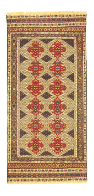 Alfombra de pasillo Alfombra Kelim - Oriental - 187 x 90 cm - multicolor