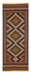 Alfombra de pasillo Alfombra Kelim - Oriental - 222 x 85 cm - marrón