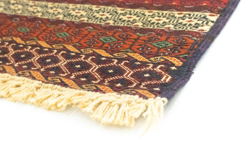 Alfombra de pasillo Alfombra Kelim - Oriental - 222 x 85 cm - marrón