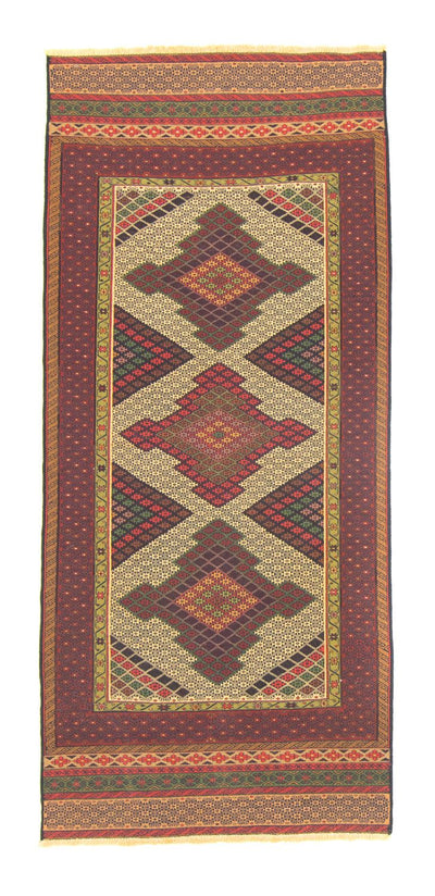 Kilim afgano Alfombra 88x191cm