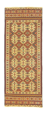 Alfombra de pasillo Alfombra Kelim - Oriental - 184 x 72 cm - beige