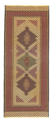 Alfombra de pasillo Alfombra Kelim - Oriental - 201 x 82 cm - beige