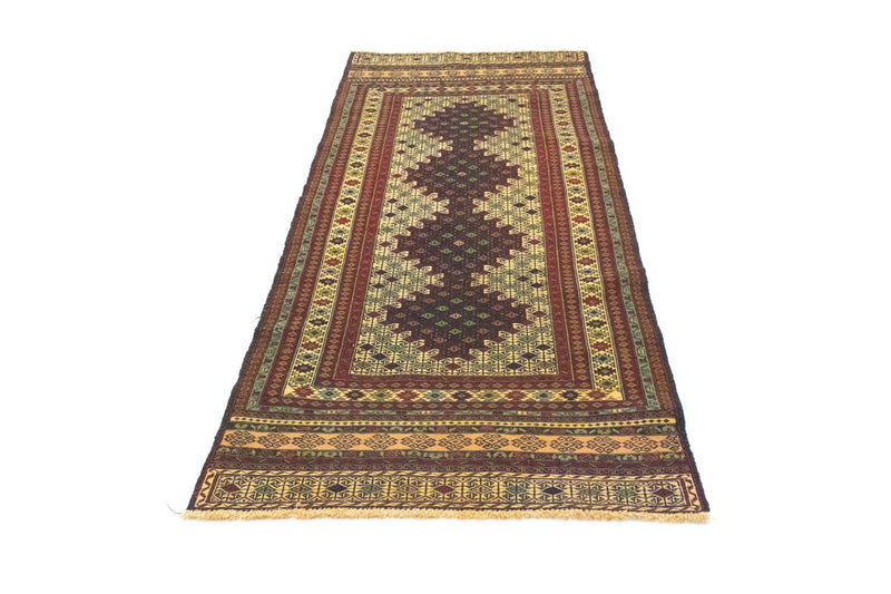 Alfombra de pasillo Alfombra Kelim - Oriental - 202 x 84 cm - azul