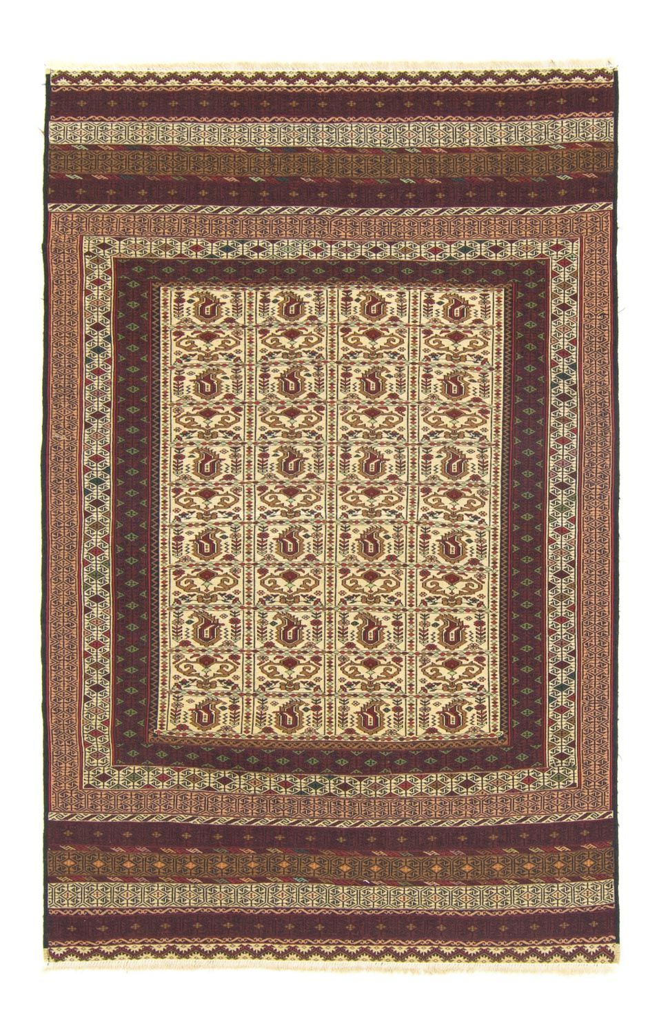 Alfombra Kelim - Oriental - 188 x 121 cm - marrón