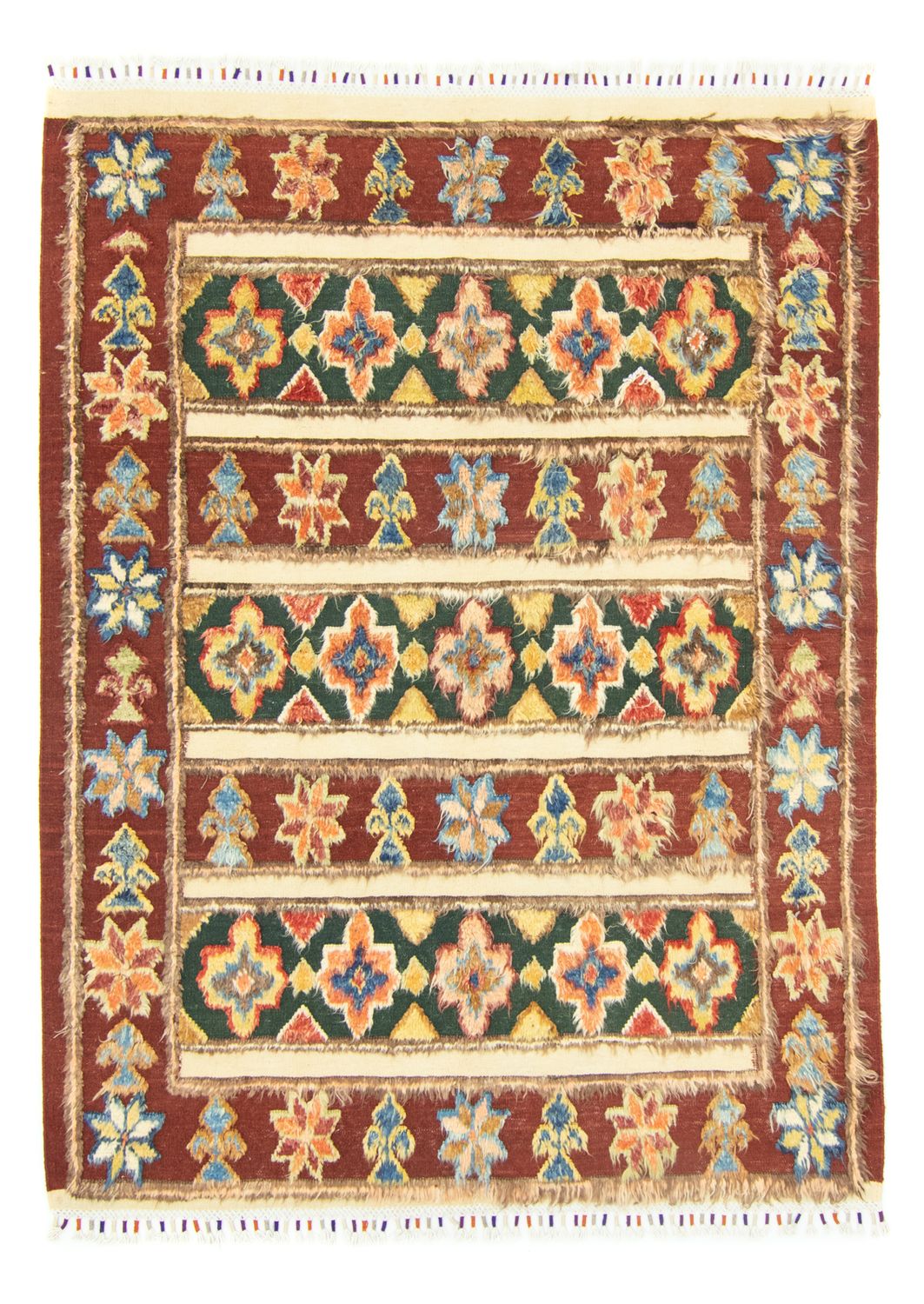 Alfombra bereber - 211 x 158 cm - rojo
