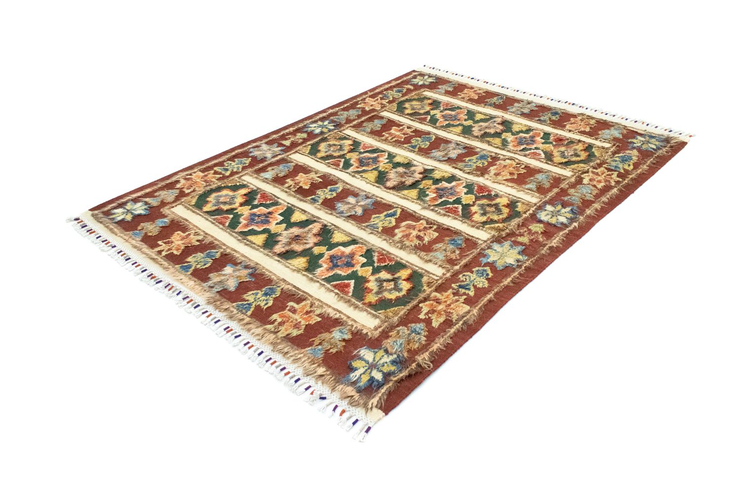 Alfombra bereber - 211 x 158 cm - rojo
