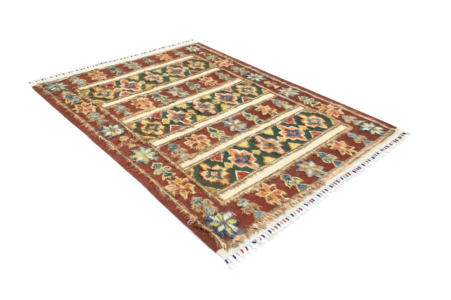 Alfombra bereber - 211 x 158 cm - rojo