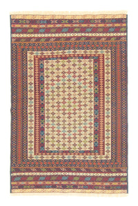 Alfombra Kelim - Oriental - 186 x 126 cm - beige
