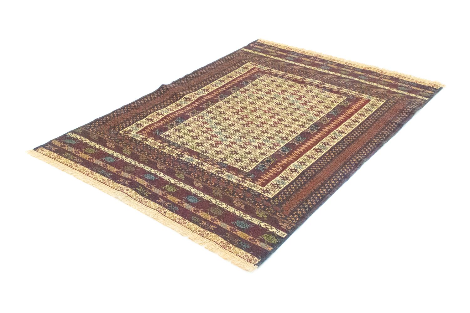 Alfombra Kelim - Oriental - 186 x 126 cm - beige