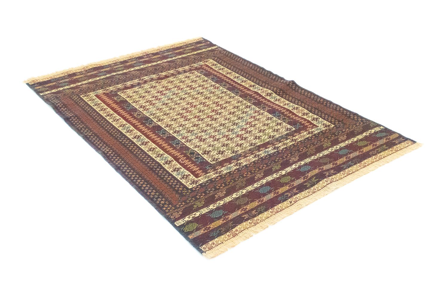 Alfombra Kelim - Oriental - 186 x 126 cm - beige