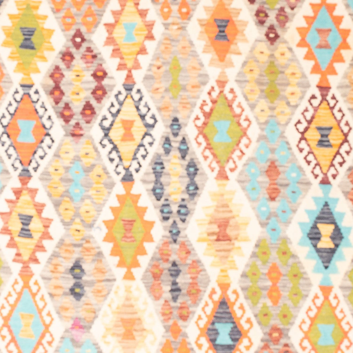 Alfombra Kelim - Splash - 251 x 176 cm - multicolor