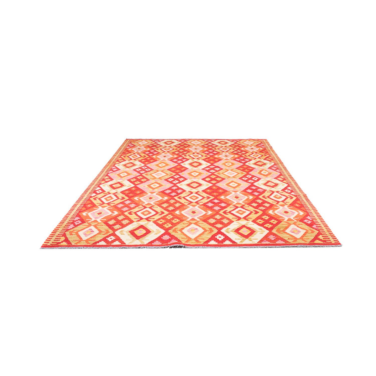 Alfombra Kelim - Splash - 253 x 176 cm - multicolor