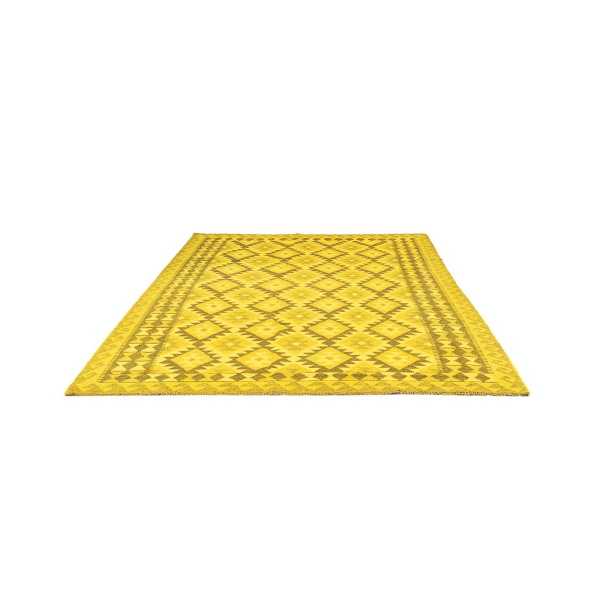 Alfombra Kelim - Tendencia - Vintage/revestido - 237 x 169 cm - amarillo