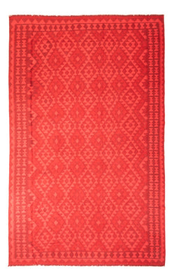 Alfombra Kelim - Tendencia - Vintage/revestido - 291 x 193 cm - rojo