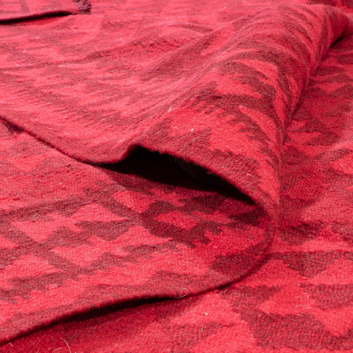 Alfombra Kelim - Tendencia - Vintage/revestido - 291 x 193 cm - rojo