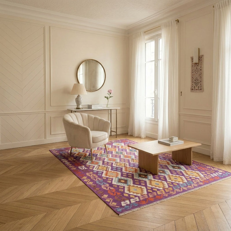 Kilim Maimana Alfombra 256x178cm - Alfombra de lana