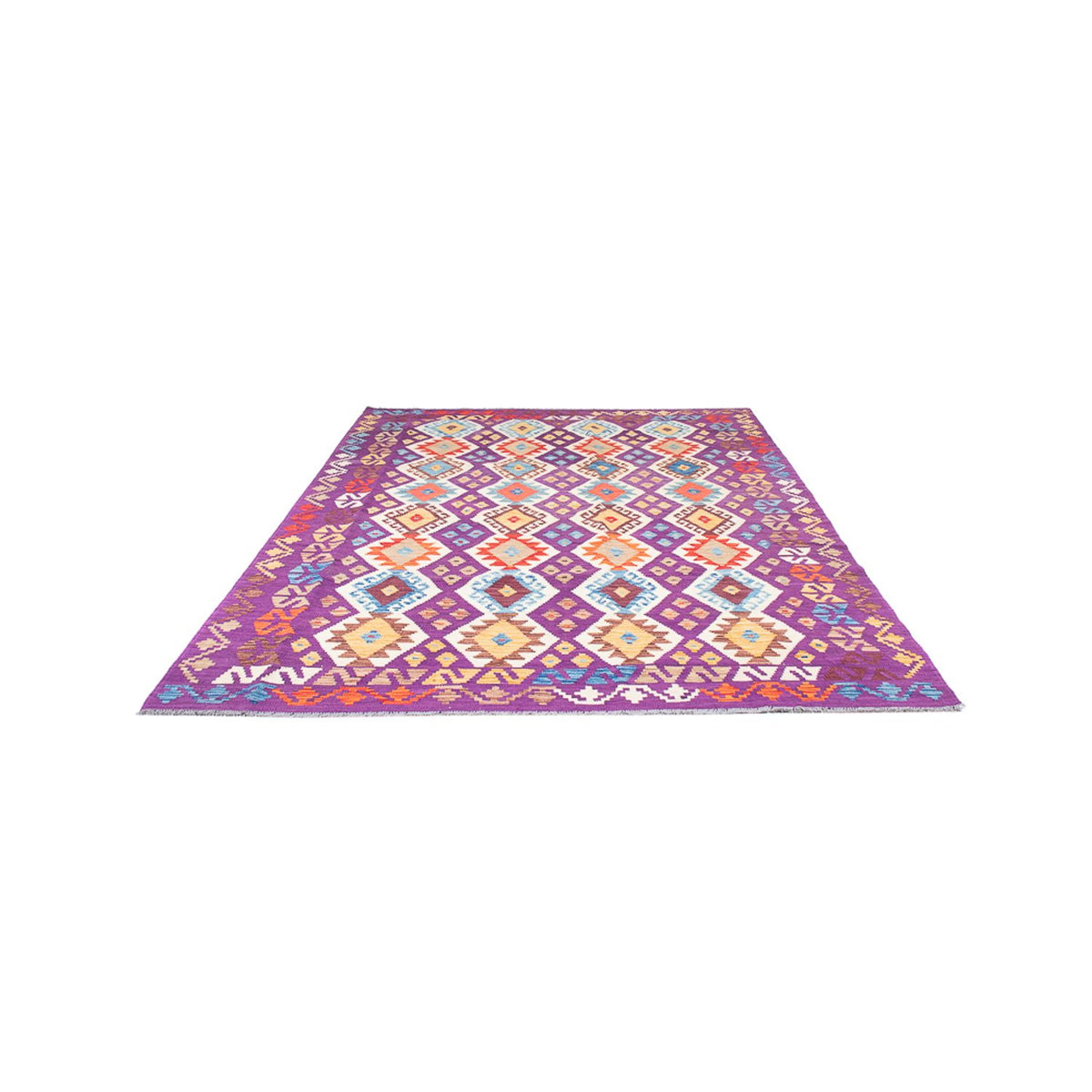 Alfombra Kelim - Splash - 256 x 178 cm - multicolor