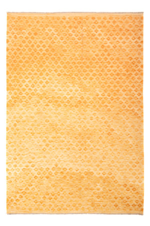 Alfombra Kelim - Tendencia - Vintage/revestido - 247 x 177 cm - amarillo mostaza