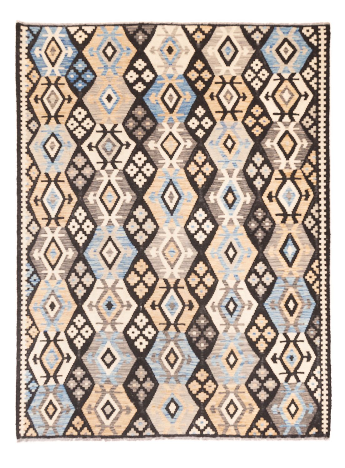 Alfombra Kelim - Splash - 247 x 175 cm - multicolor