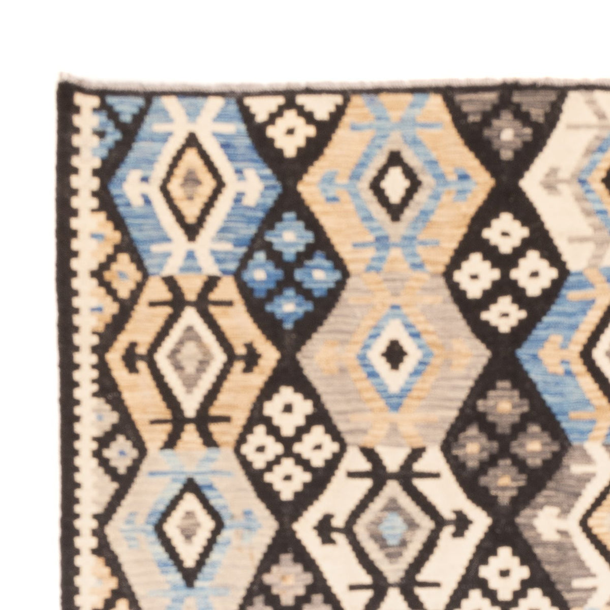 Alfombra Kelim - Splash - 247 x 175 cm - multicolor