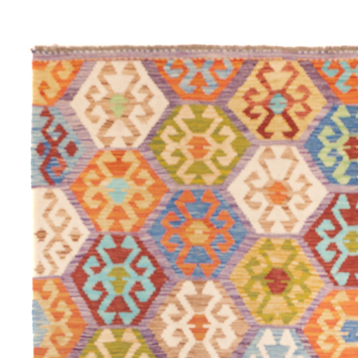 Kilim Maimana Alfombra 189x201cm - Alfombra de lana