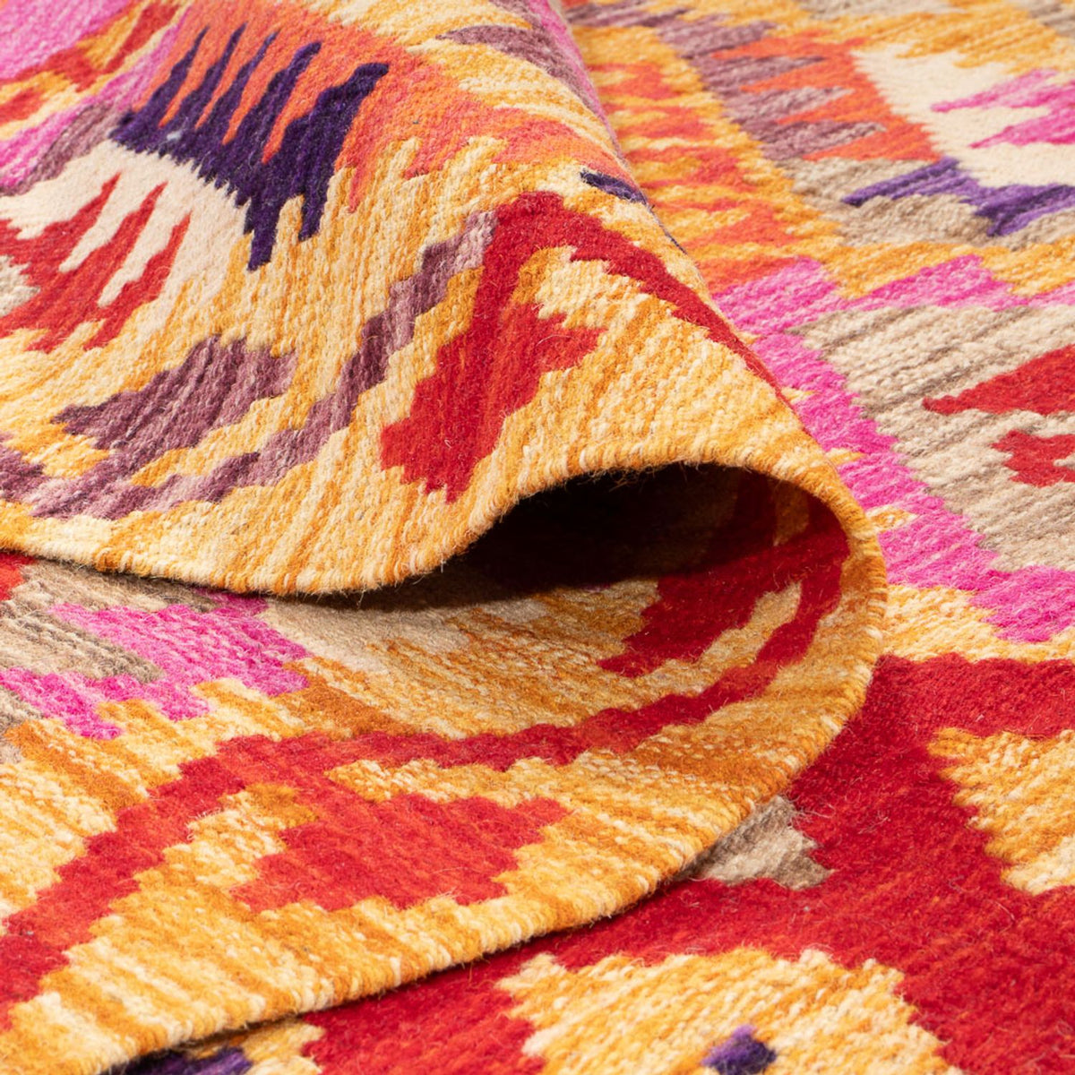 Alfombra Kelim - Splash - 236 x 177 cm - multicolor