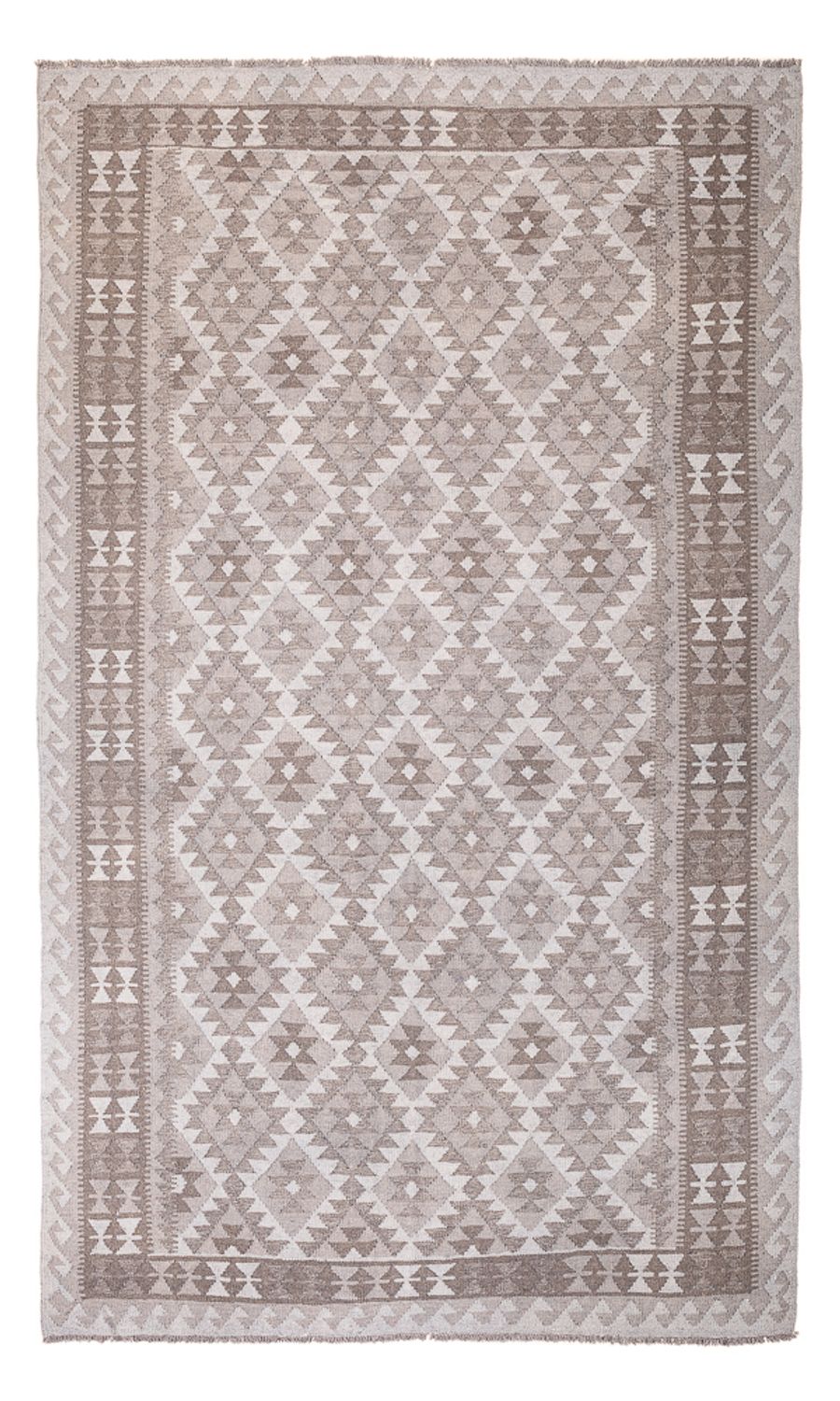 Alfombra Kelim - Tendencia - 296 x 186 cm - gris