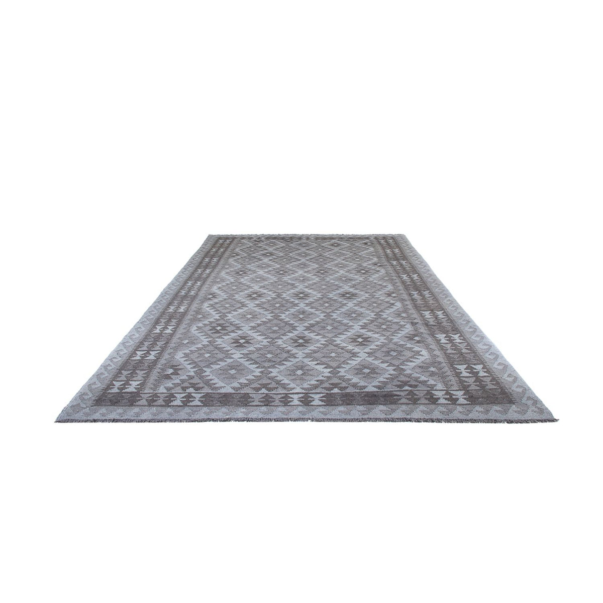 Alfombra Kelim - Tendencia - 296 x 186 cm - gris