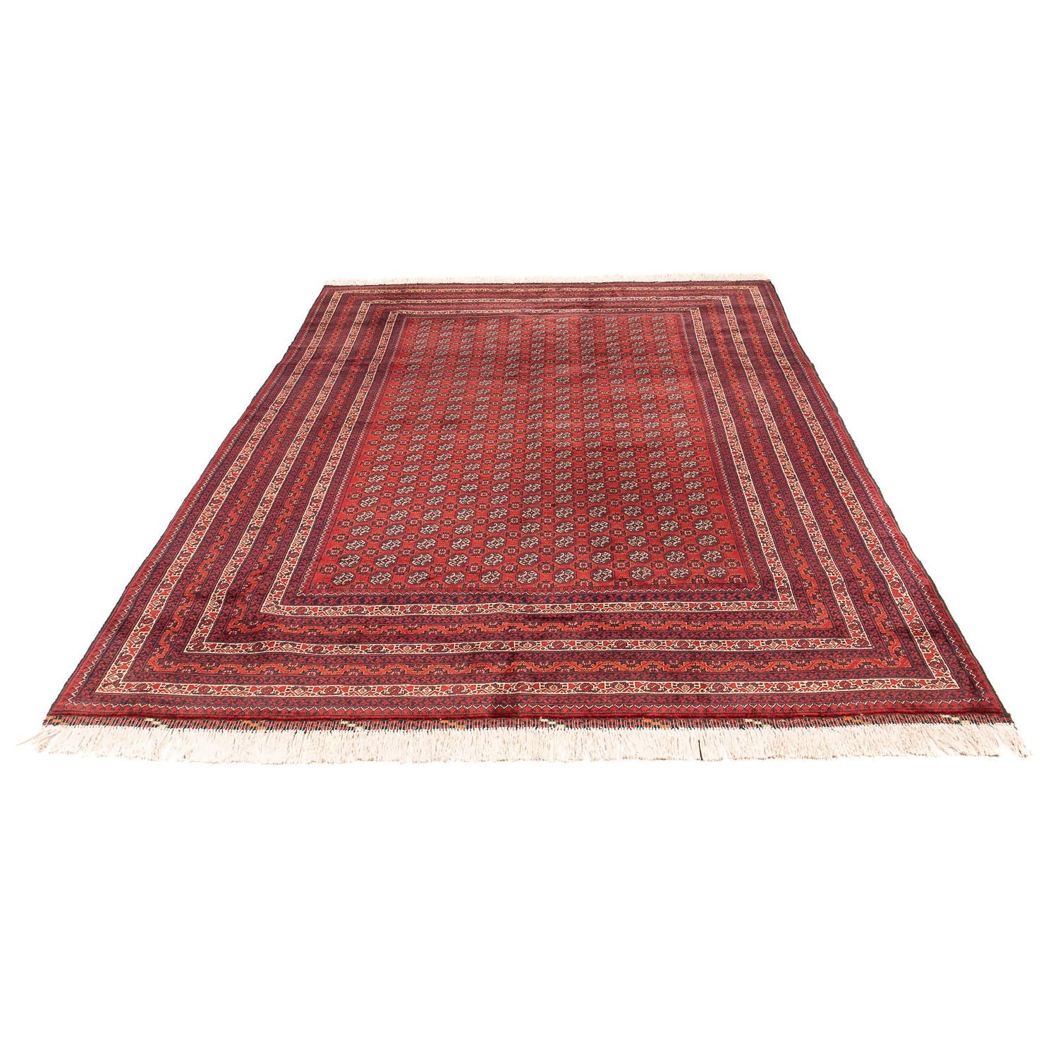 Alfombra afgana - Bukhara - 300 x 200 cm - rojo