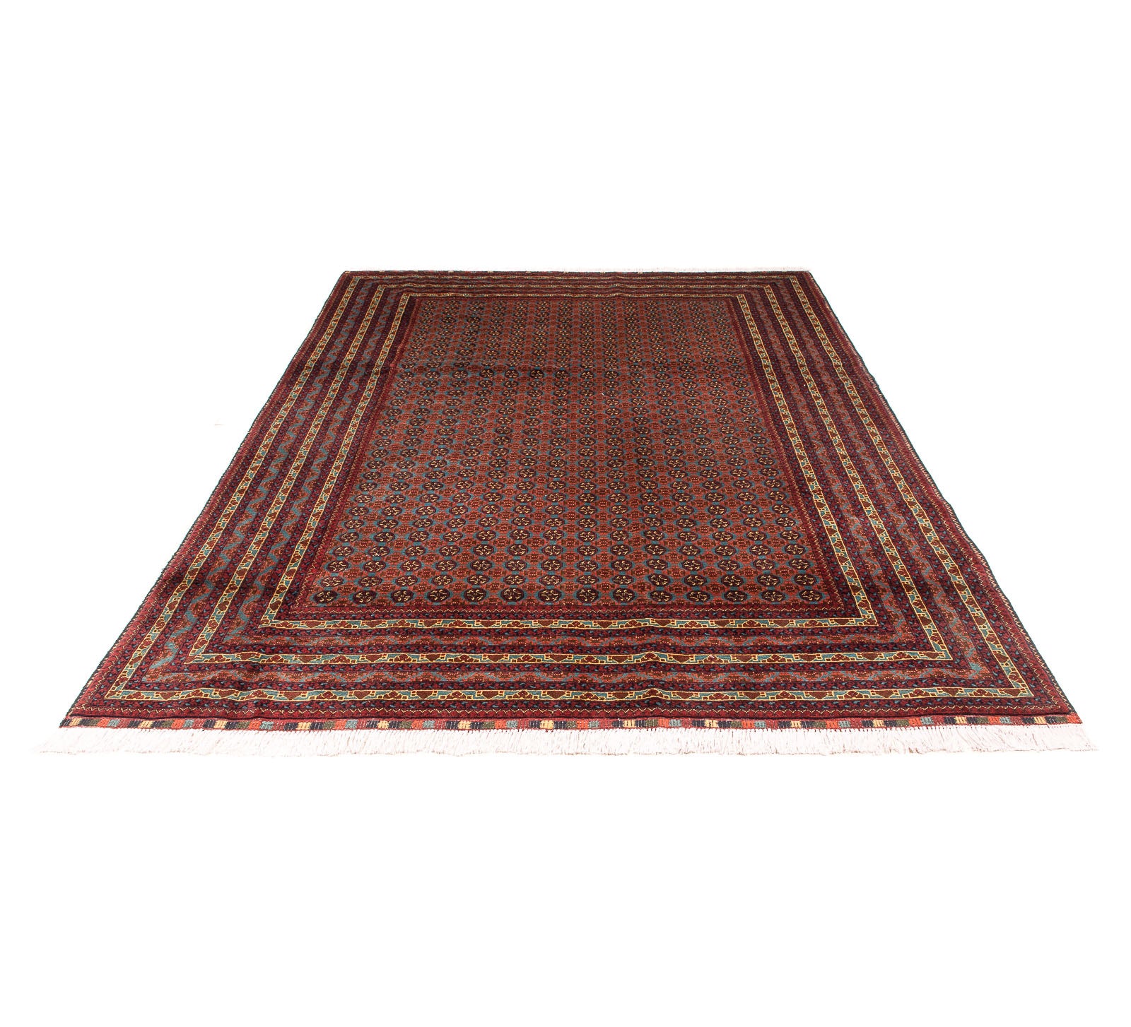 Alfombra afgana - Bukhara - 304 x 200 cm - multicolor