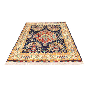 Alfombra afgana - 213 x 151 cm - azul oscuro