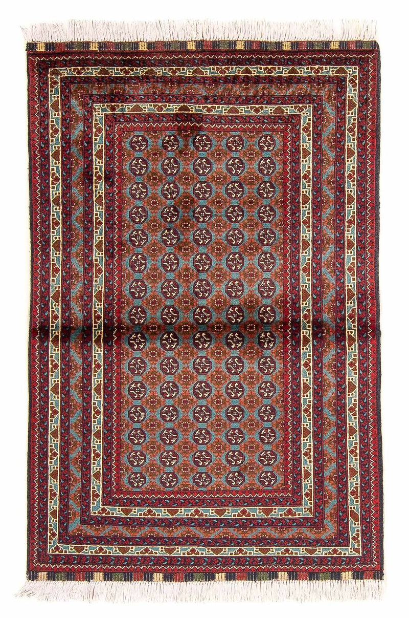 Alfombra afgana - Bukhara - 150 x 100 cm - multicolor