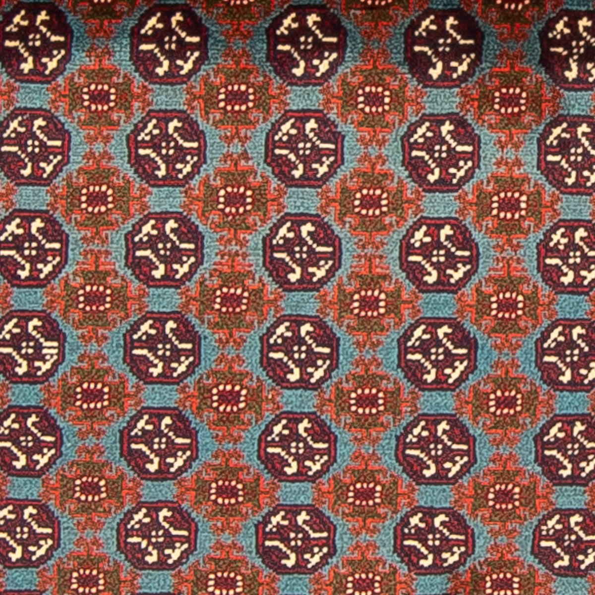 Alfombra afgana - Bukhara - 150 x 100 cm - multicolor