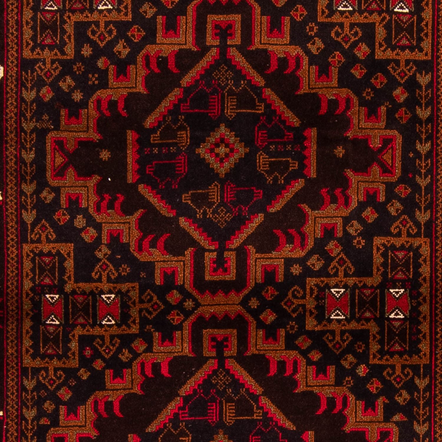 Alfombra Belutsch - 204 x 125 cm - marrón