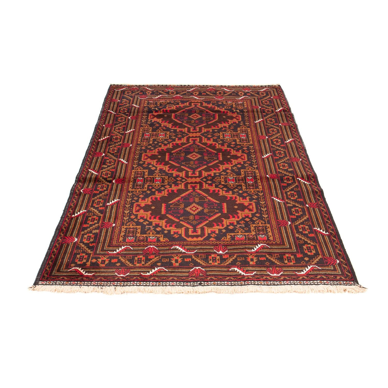 Alfombra Belutsch - 204 x 125 cm - marrón