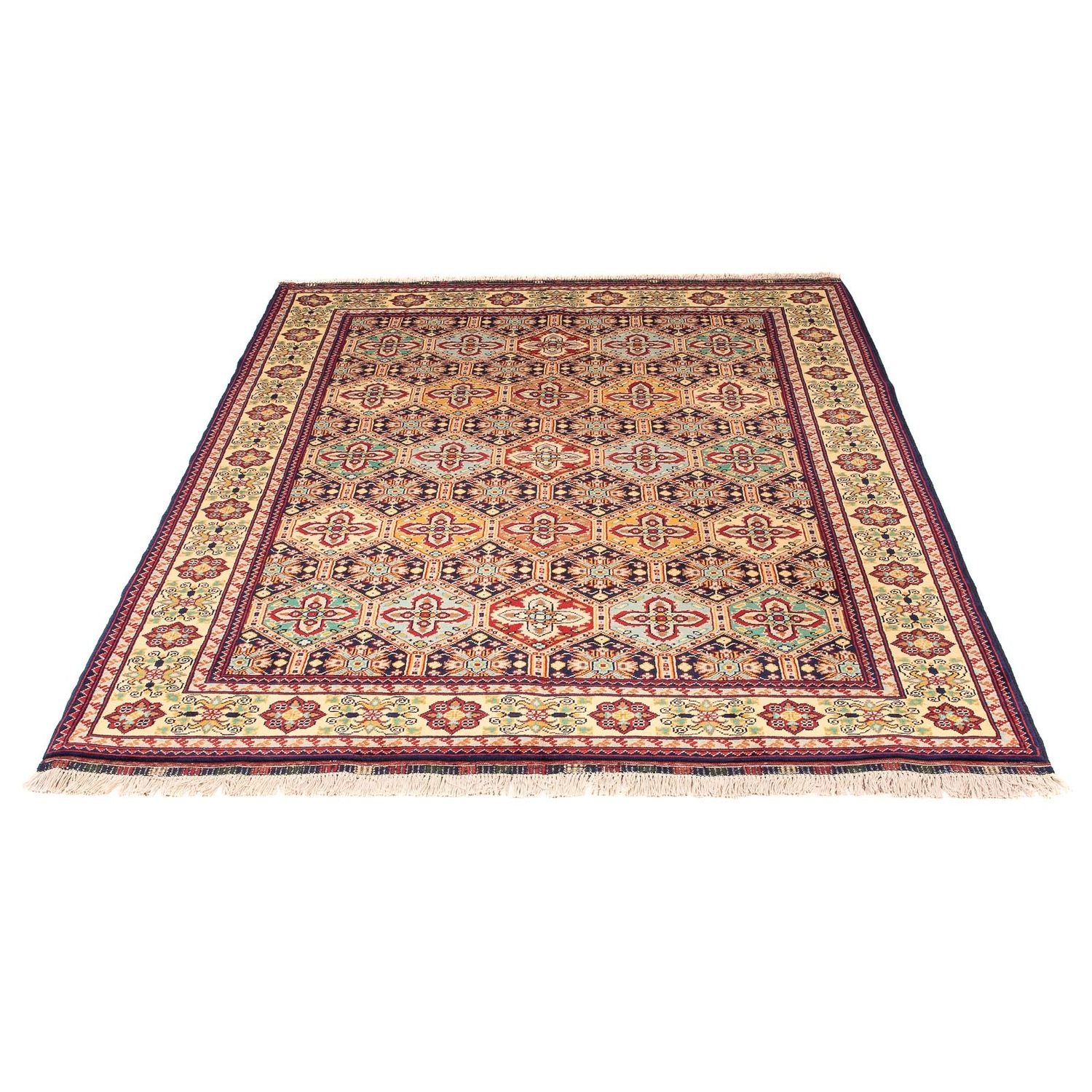 Alfombra afgana - 199 x 153 cm - multicolor