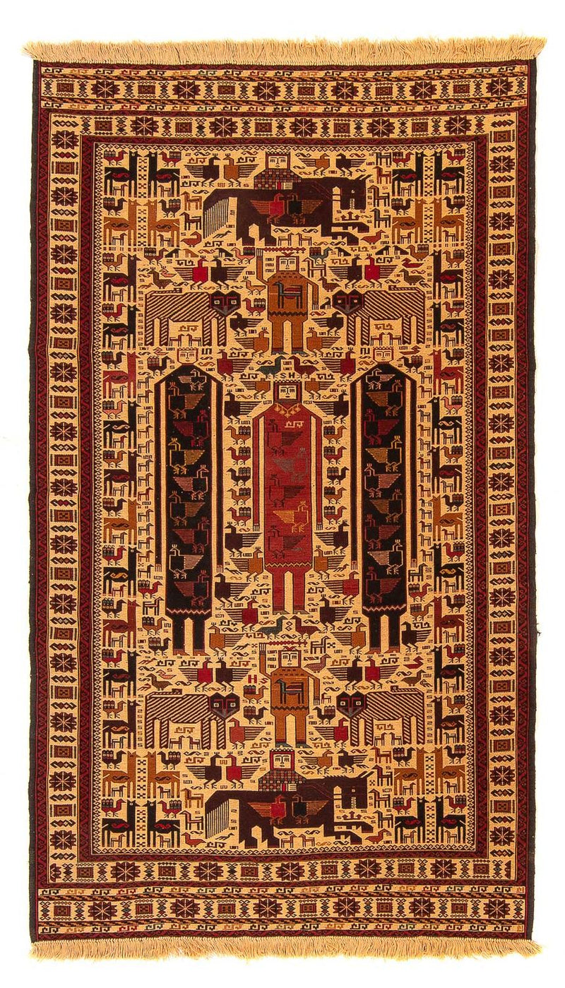 Alfombra Kelim - Oriental - 200 x 122 cm - beige
